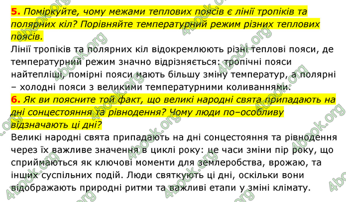 ГДЗ Географія 6 клас Кобернік