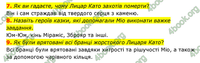 ГДЗ Зарубіжна література 6 клас Міляновська