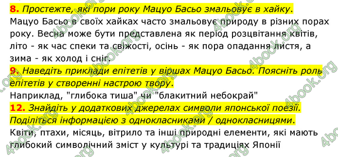 ГДЗ Зарубіжна література 6 клас Міляновська