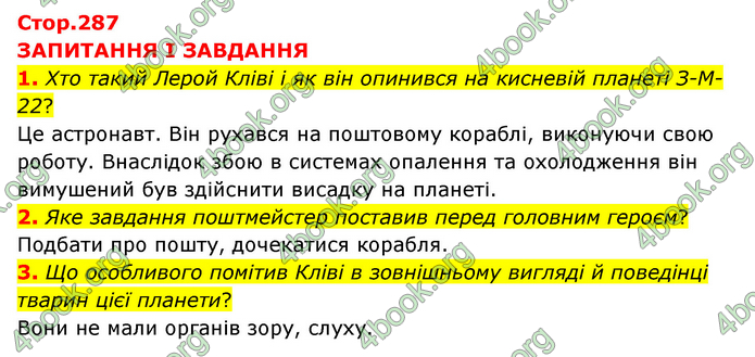 ГДЗ Зарубіжна література 6 клас Міляновська