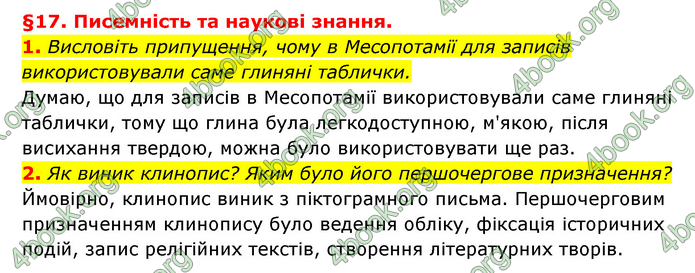 ГДЗ Історія України 6 клас Гісем