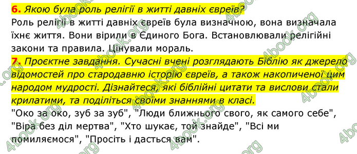 ГДЗ Історія України 6 клас Гісем