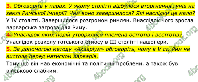 ГДЗ Історія України 6 клас Гісем