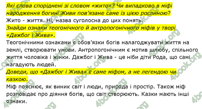 ГДЗ Українська література 6 клас Яценко