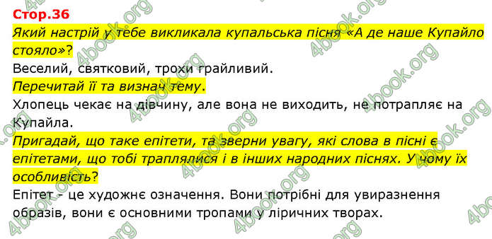 ГДЗ Українська література 6 клас Яценко