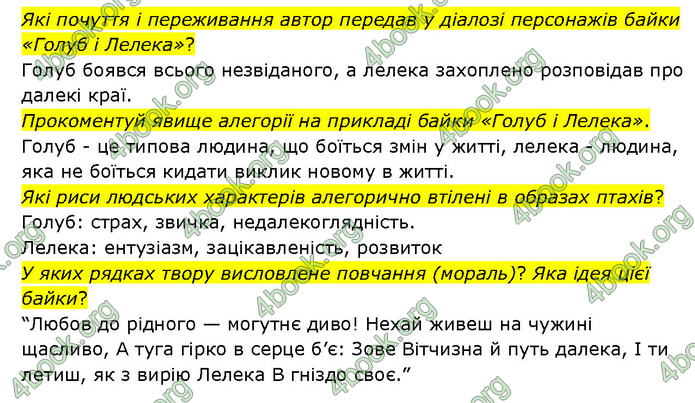 ГДЗ Українська література 6 клас Яценко