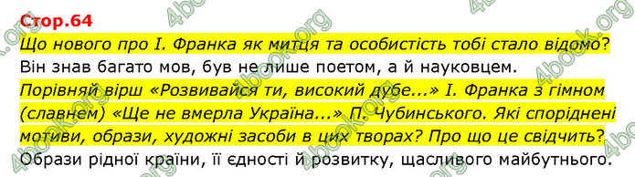 ГДЗ Українська література 6 клас Яценко