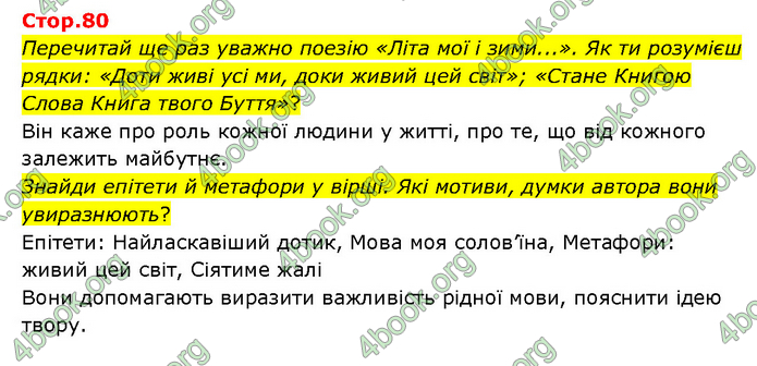 ГДЗ Українська література 6 клас Яценко