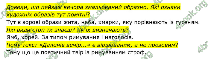 ГДЗ Українська література 6 клас Яценко