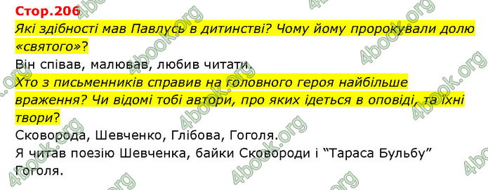 ГДЗ Українська література 6 клас Яценко