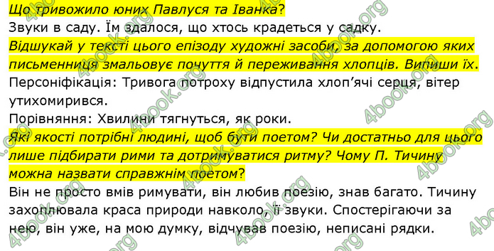 ГДЗ Українська література 6 клас Яценко