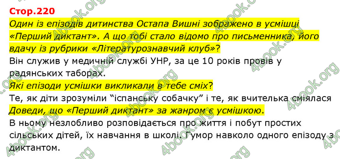 ГДЗ Українська література 6 клас Яценко