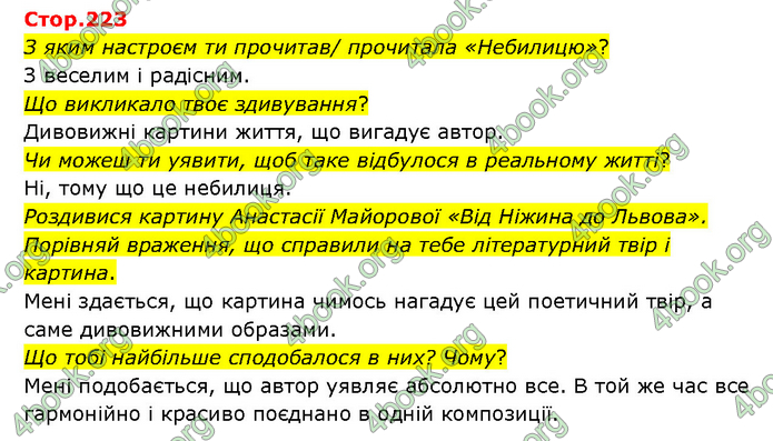 ГДЗ Українська література 6 клас Яценко