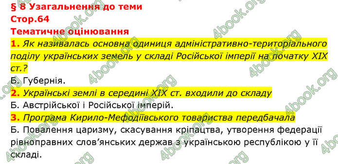 ГДЗ Історія України 9 клас Турченко