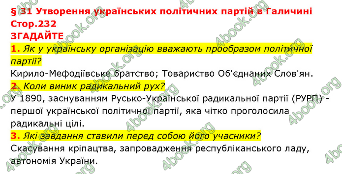 ГДЗ Історія України 9 клас Турченко