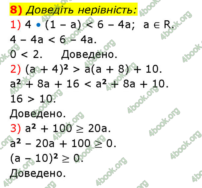 ГДЗ Алгебра 9 клас Прокопенко