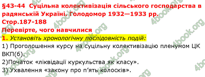 ГДЗ Історія України 10 клас Власов (Проф.)