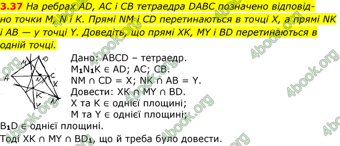 Решебник Геометрія 10 клас Мерзляк 2018. ГДЗ