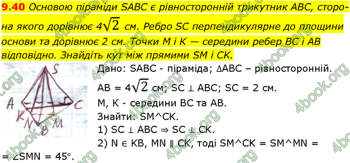 Решебник Геометрія 10 клас Мерзляк 2018. ГДЗ