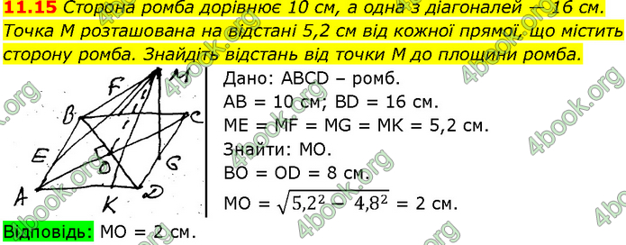 Решебник Геометрія 10 клас Мерзляк 2018. ГДЗ