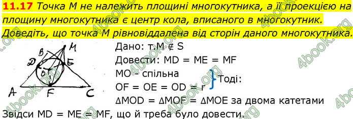 Решебник Геометрія 10 клас Мерзляк 2018. ГДЗ