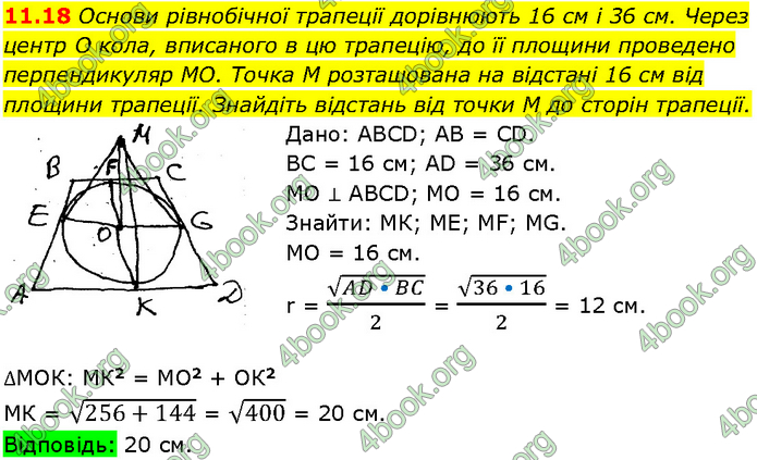 Решебник Геометрія 10 клас Мерзляк 2018. ГДЗ