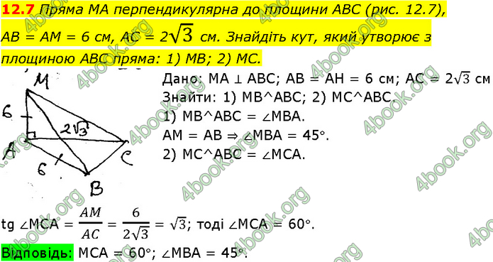 Решебник Геометрія 10 клас Мерзляк 2018. ГДЗ