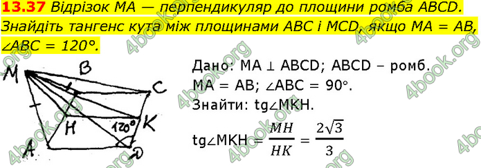 Решебник Геометрія 10 клас Мерзляк 2018. ГДЗ