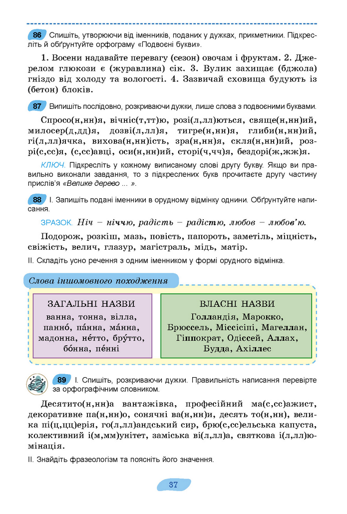 Підручник Українська мова 7 клас Заболотний (2024)