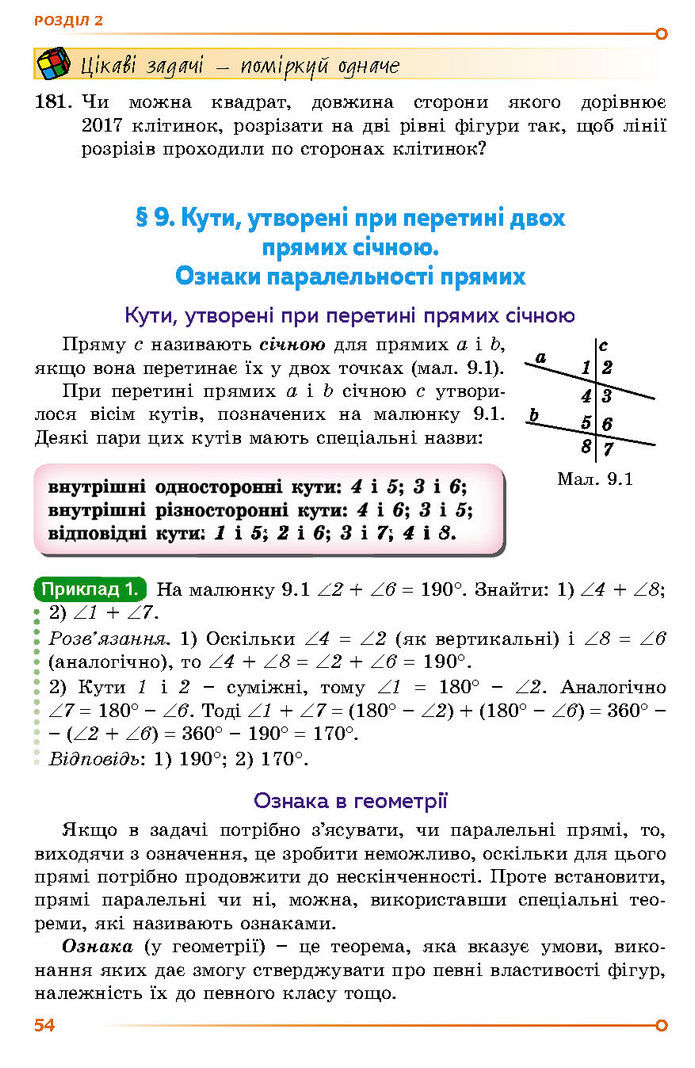 Підручник Геометрія 7 клас Істер (2024)