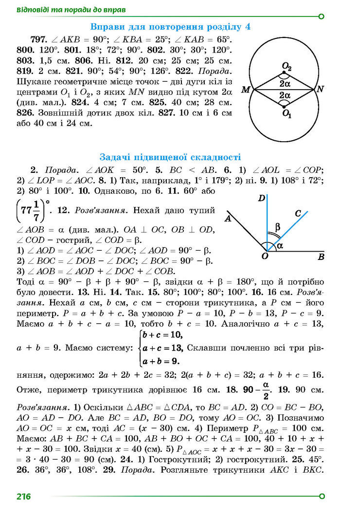 Підручник Геометрія 7 клас Істер (2024)