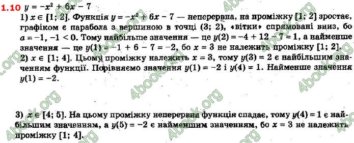 Решебник Математика 10 клас Мерзляк 2018. ГДЗ