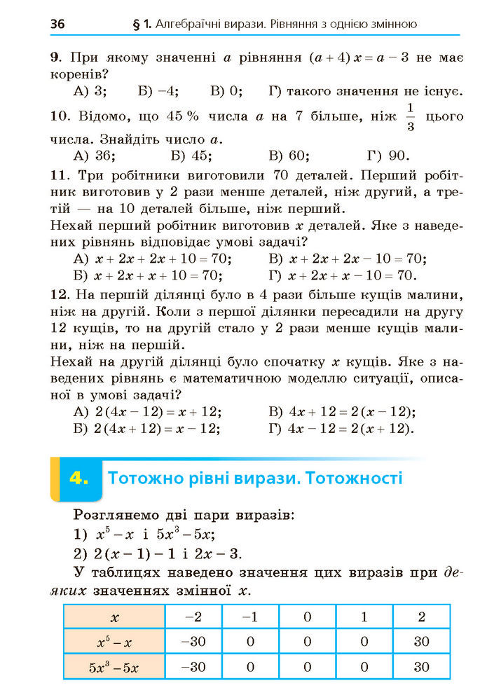 Підручник Алгебра 7 клас Мерзляк (2024)