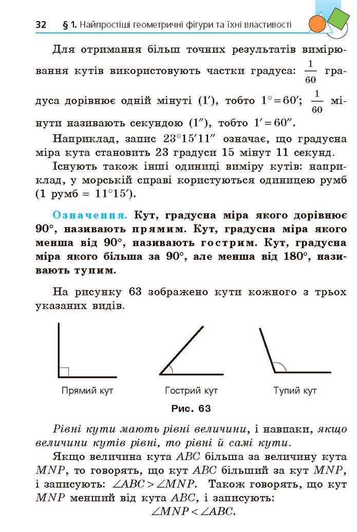 Підручник Геометрія 7 клас Мерзляк (2024)