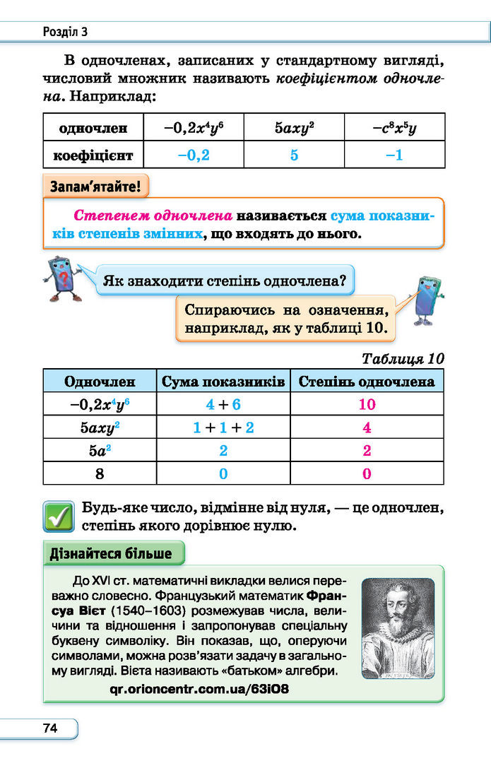 Підручник Алгебра 7 клас Тарасенкова (2024)