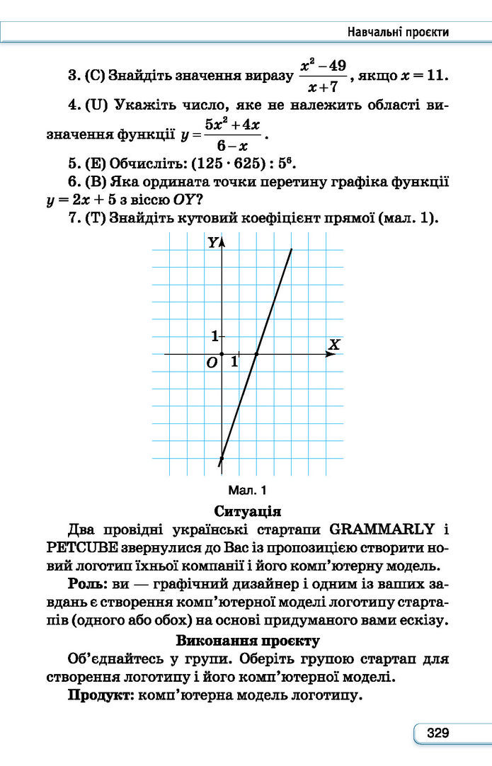 Підручник Алгебра 7 клас Тарасенкова (2024)