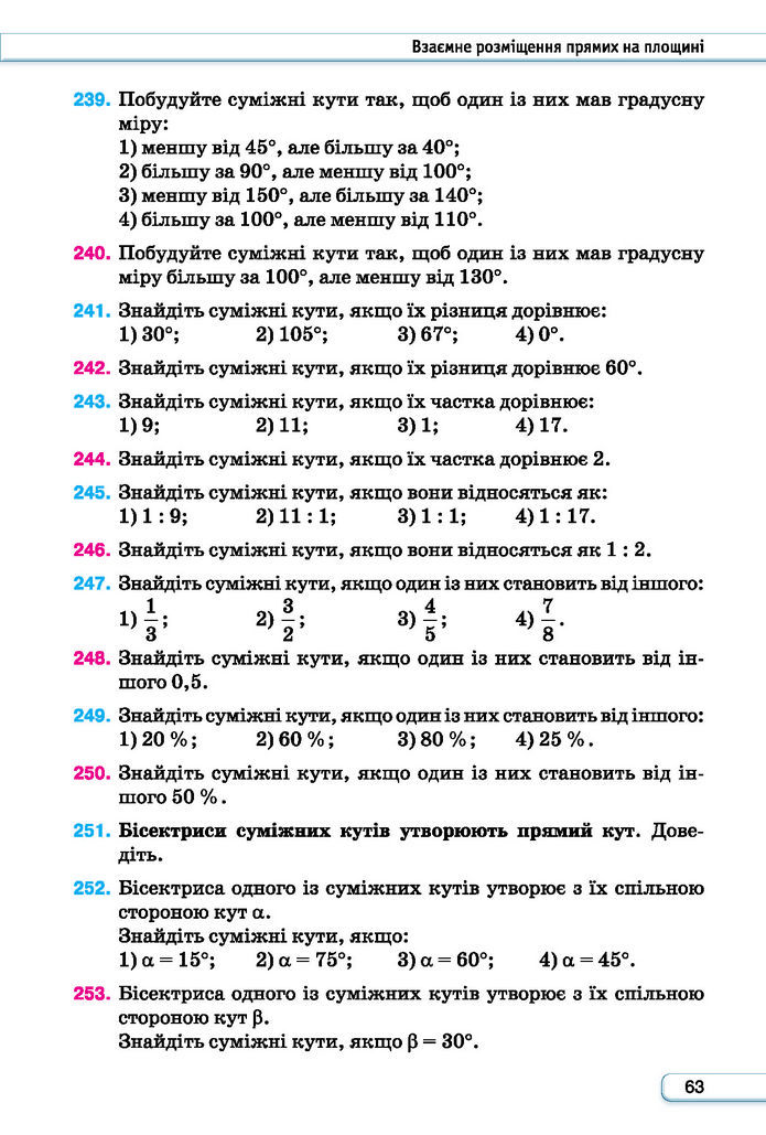 Підручник Геометрія 7 клас Бурда (2024)