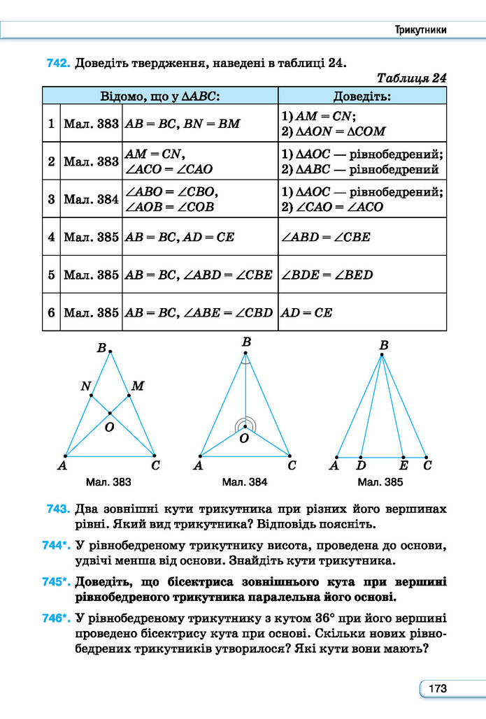 Підручник Геометрія 7 клас Бурда (2024)