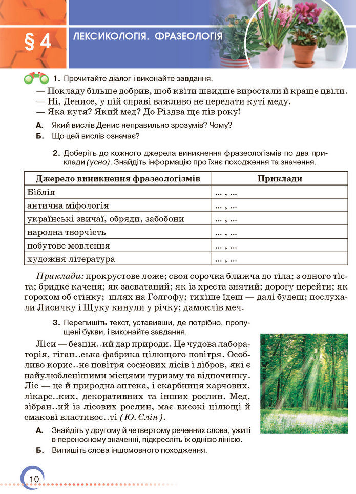 Підручник Українська мова 7 клас Авраменко