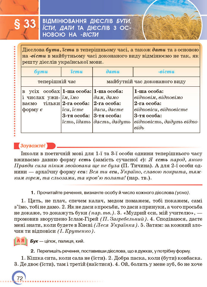 Підручник Українська мова 7 клас Авраменко