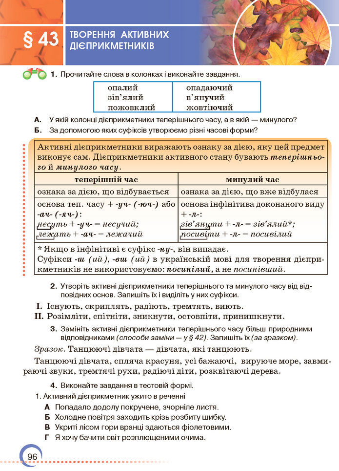 Підручник Українська мова 7 клас Авраменко