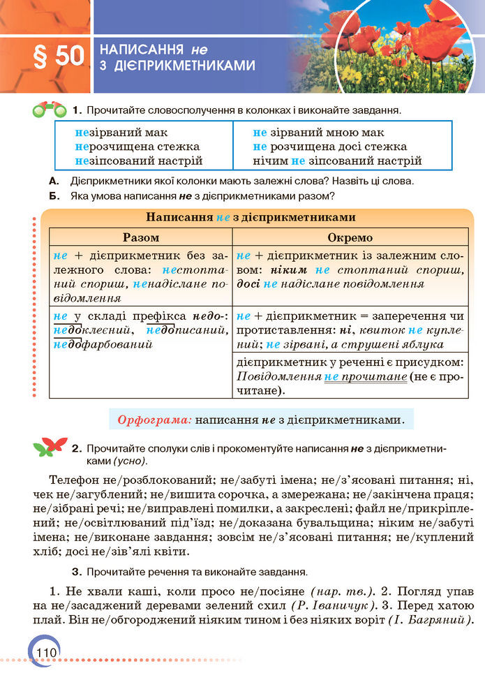 Підручник Українська мова 7 клас Авраменко