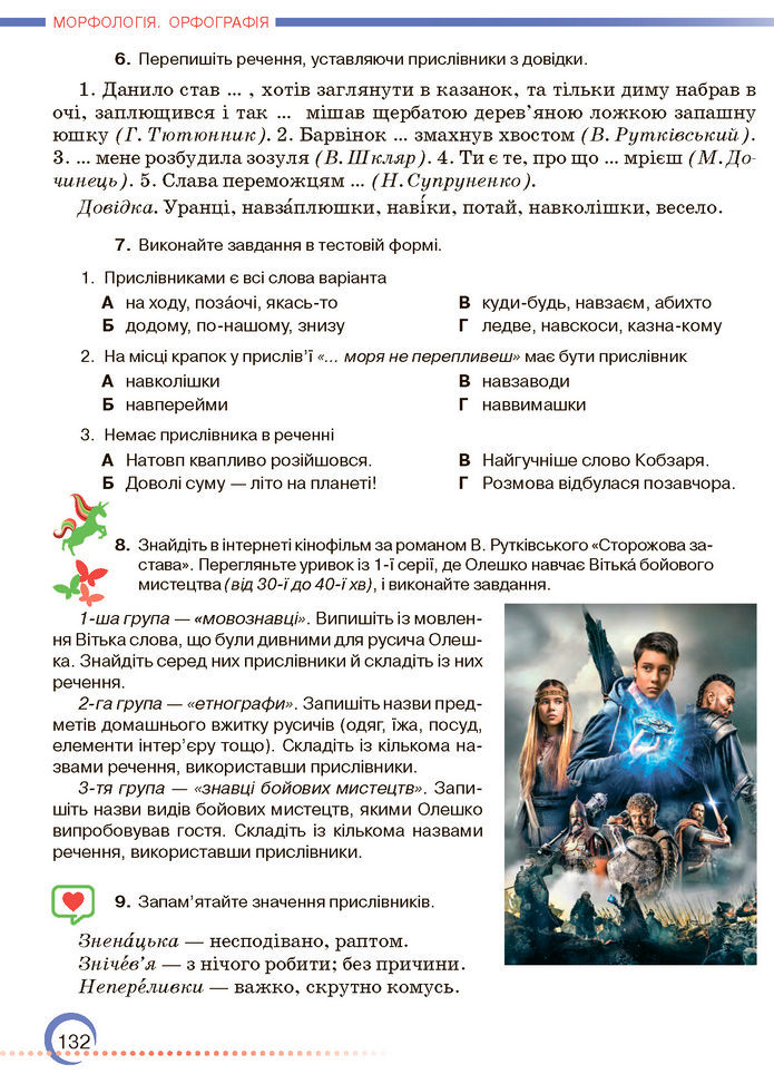 Підручник Українська мова 7 клас Авраменко