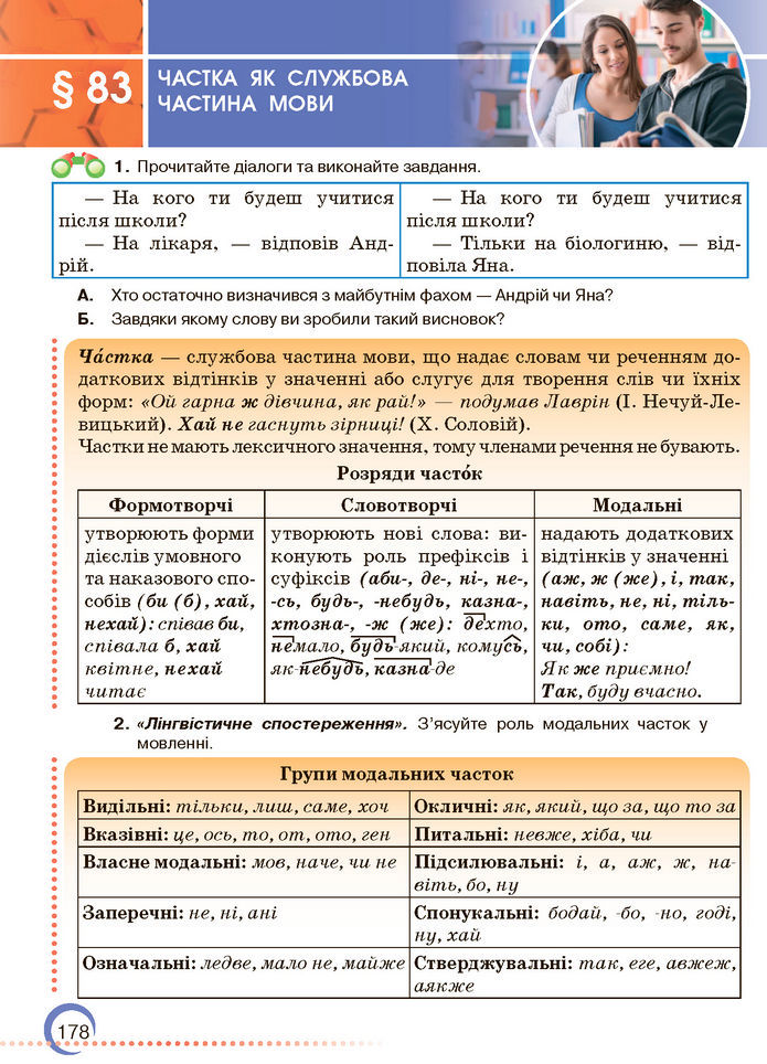 Підручник Українська мова 7 клас Авраменко