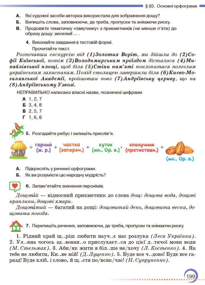 Підручник Українська мова 7 клас Авраменко