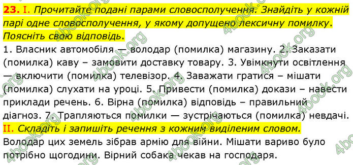 ГДЗ Українська мова 7 клас Заболотний (2024)