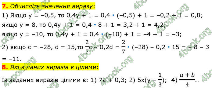 ГДЗ Алгебра 7 клас Мерзляк (2024)