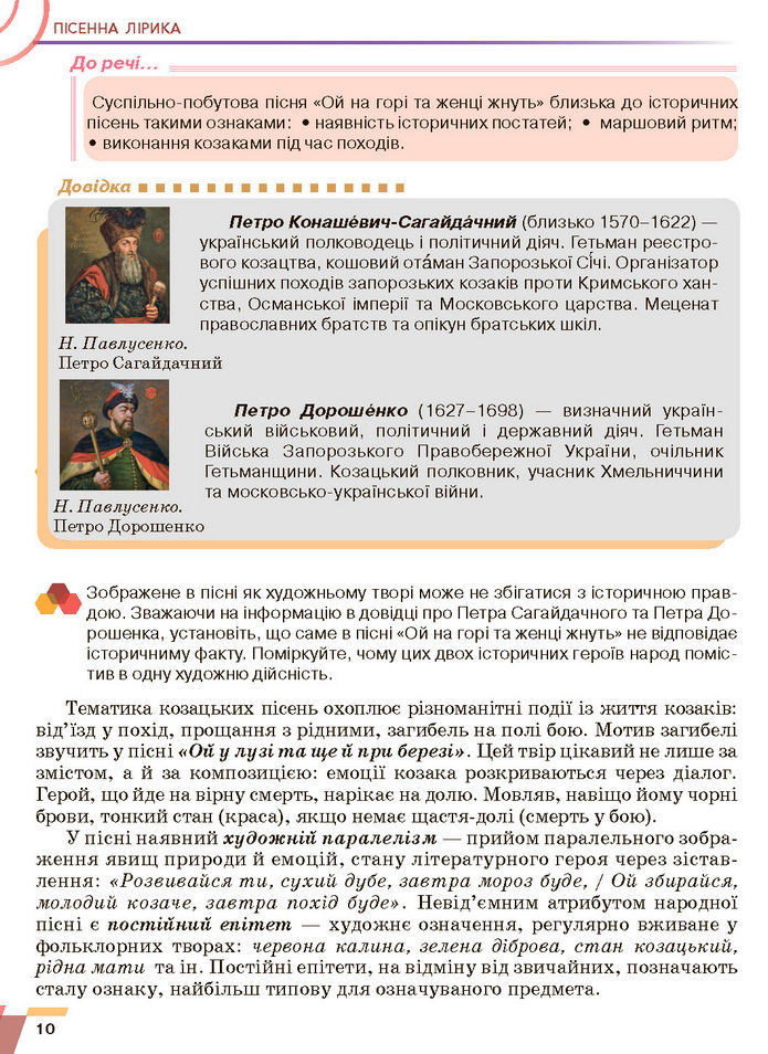 Підручник Українська література 7 клас Авраменко (2024)