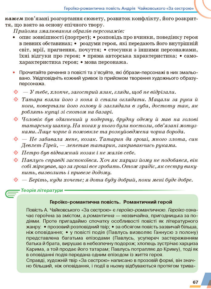 Підручник Українська література 7 клас Авраменко (2024)