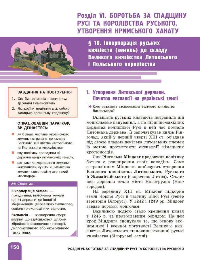 Підручник Історія України 7 клас Галімов